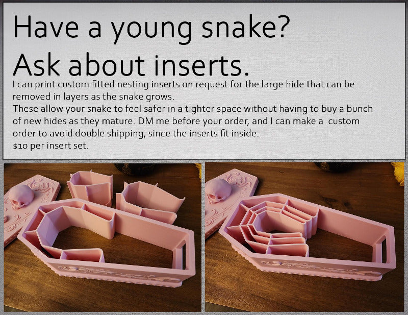 3d printed gothic snake hide