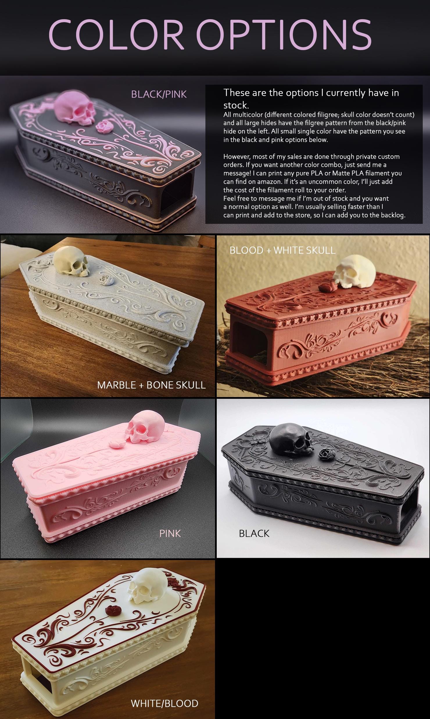 color options available